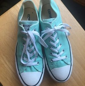 Converse Like New Womens 9 Mint Green
